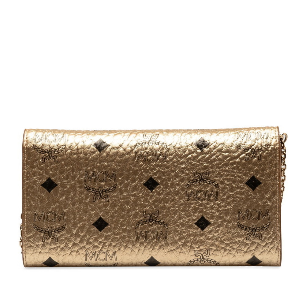 MCM Visetos Canvas Chain Wallet Canvas Long Wallet in Excellent condition - Picture 3 of 9